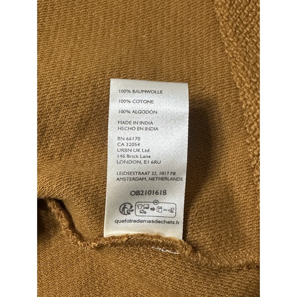 Anthropologie Maeve Knit Long Sleeve Button Mustard Jacket Blazer Women's Sz M - Picture 9 of 10